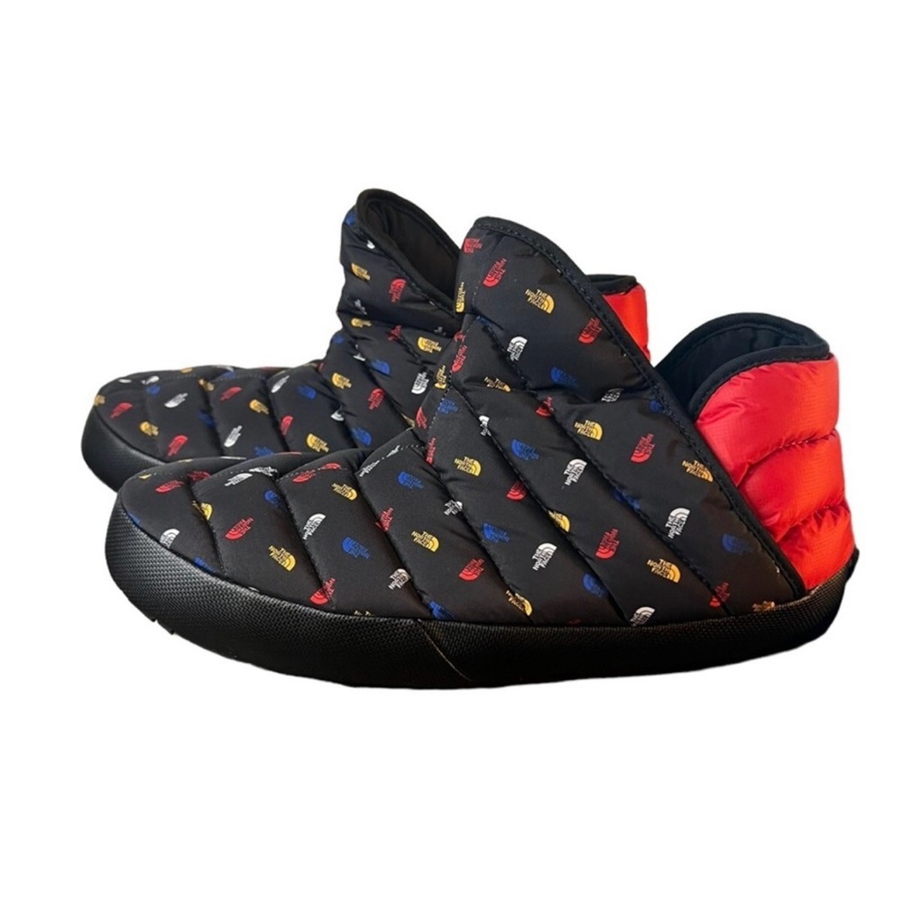The North Face Black and Red mules